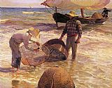 Fisherman Canvas Paintings - Valencian Fisherman